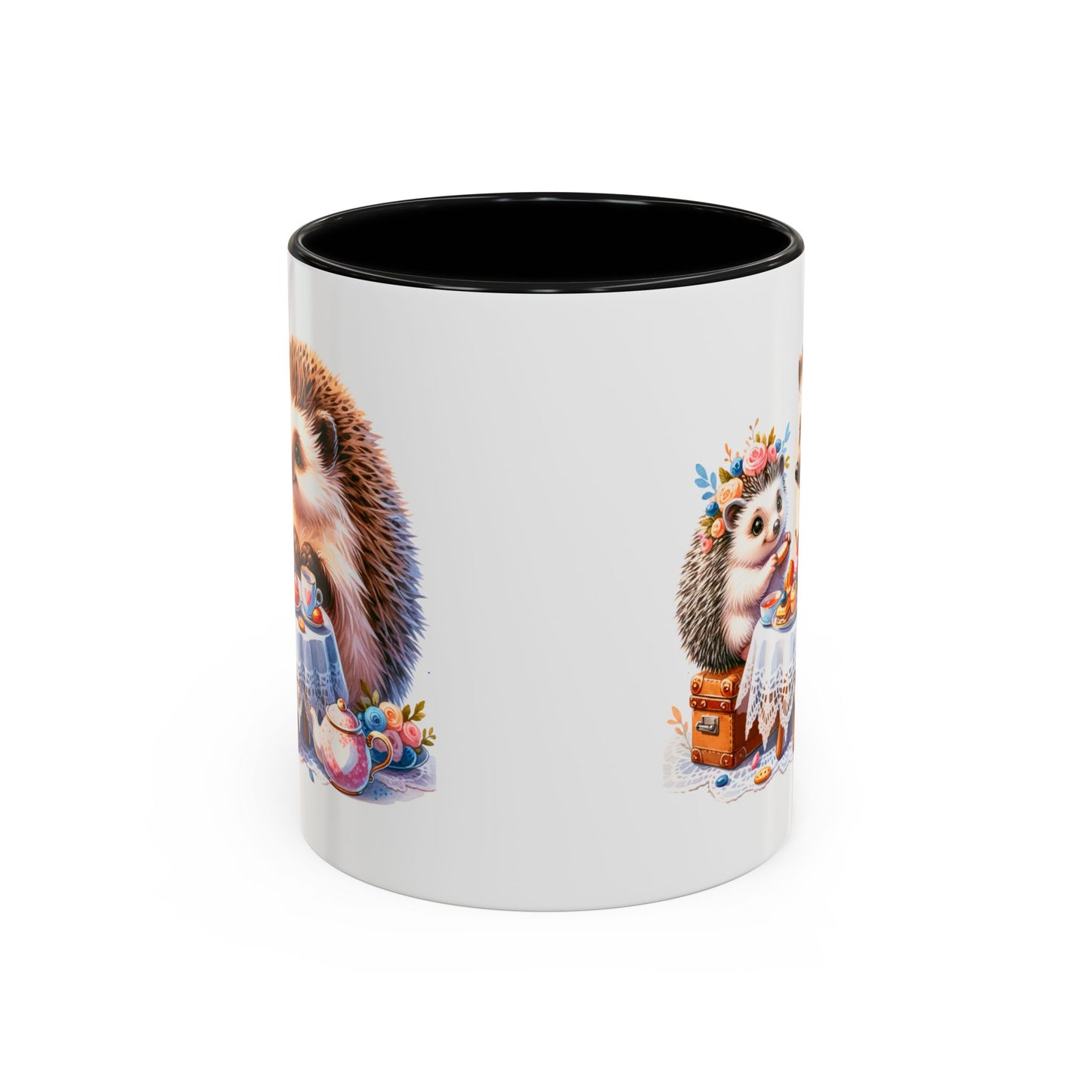 Adorable Hedgehog Accent Coffee Mug - Cute Animal Lover Gift, Nature Coffee Cup, Home & Kitchen Decor, Perfect for Friends & Family