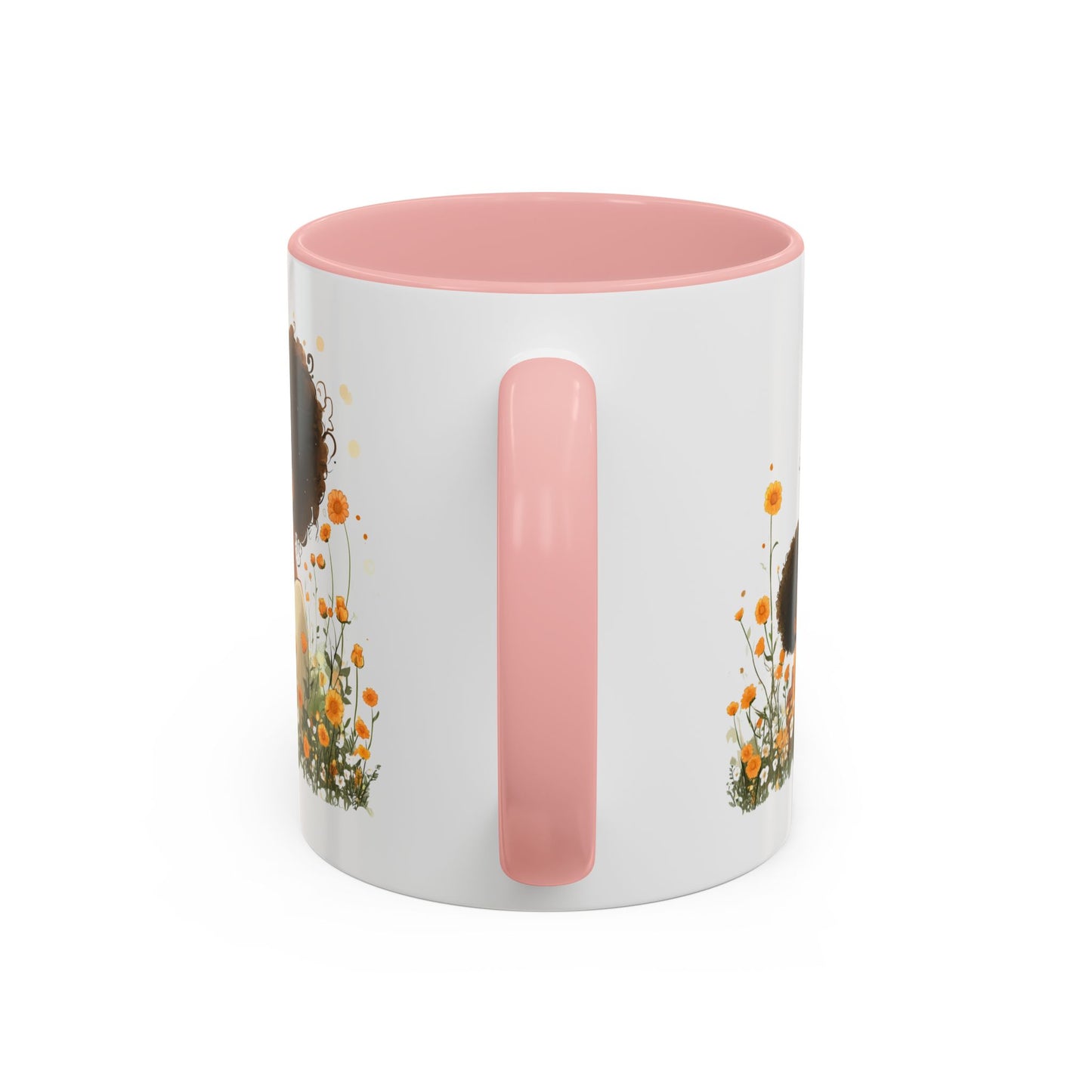 Emotional Motherhood Coffee Mug, Floral Mom & Child, Gift for Mother's Day, Family Bonding, Cozy Drinkware, Home Decor