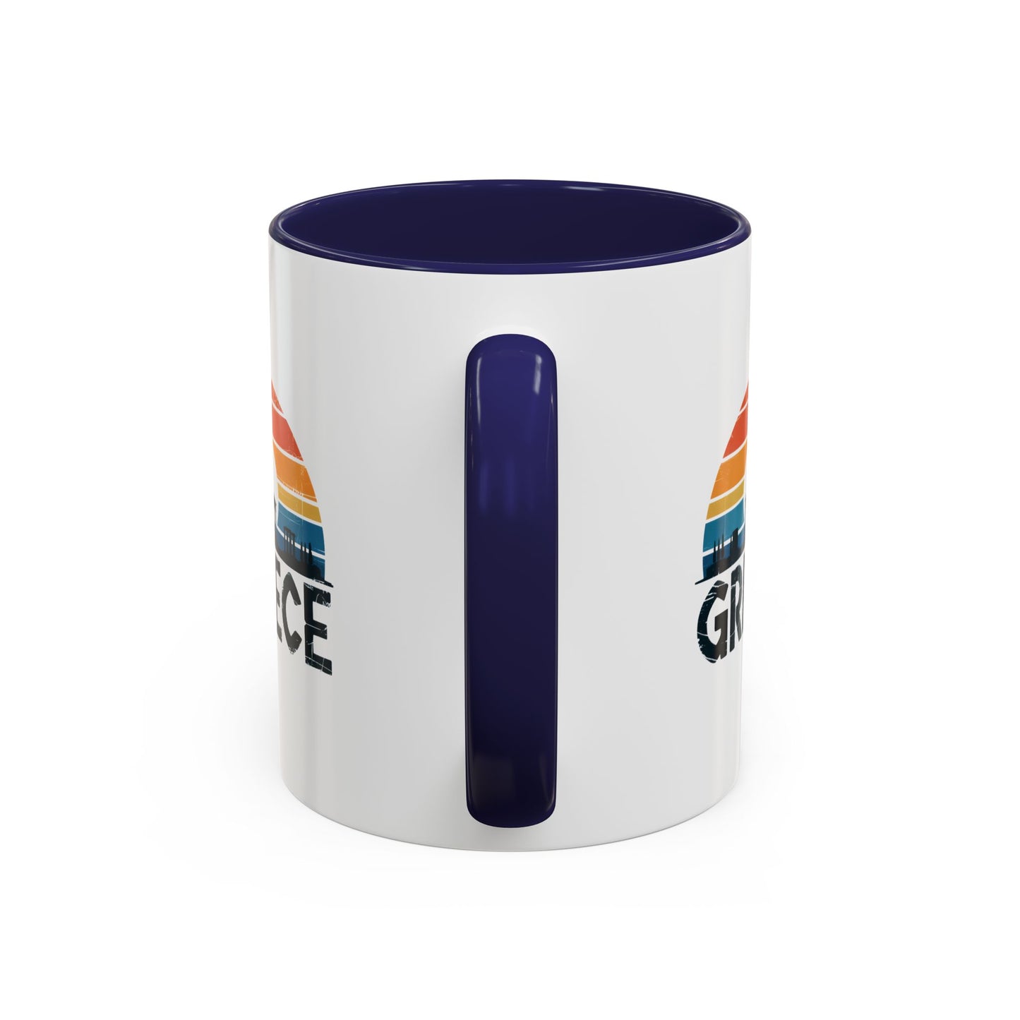 Greece Sunset Accent Coffee Mug - Perfect for Travel Lovers, Gifts for Her, Cozy Mornings, Summer Vibes, Greek Decor