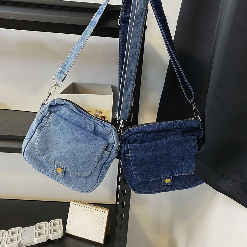 Fashion Personality Girl Denim Small Square Bag