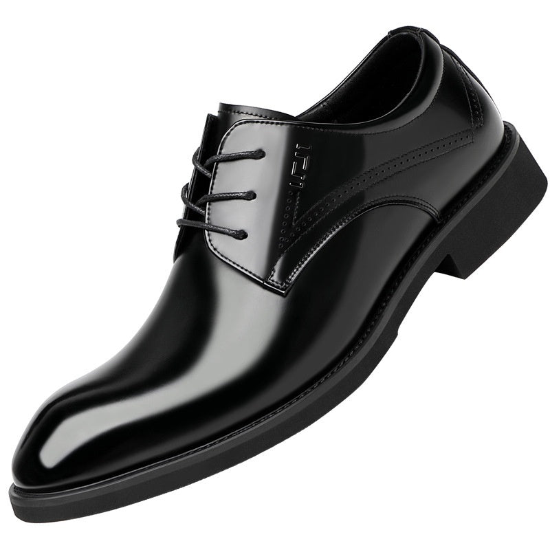 Business Formal Wear Genuine Leather Breathable Increased Men's Shoes