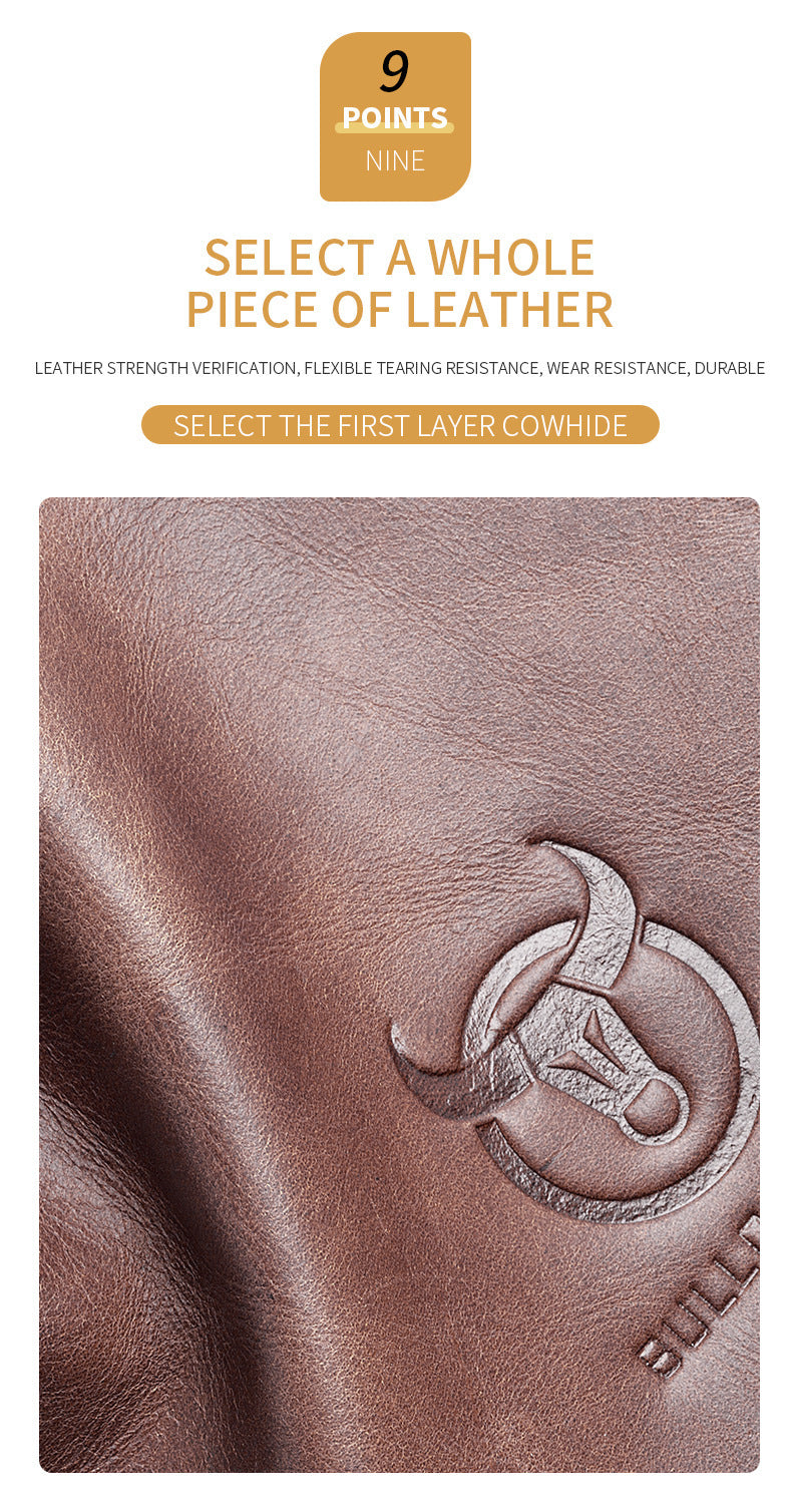 Bull Captain-bandoulière en cuir véritable de grande capacité de grande qualité pour hommes JFA UNIjuntos Entreprise