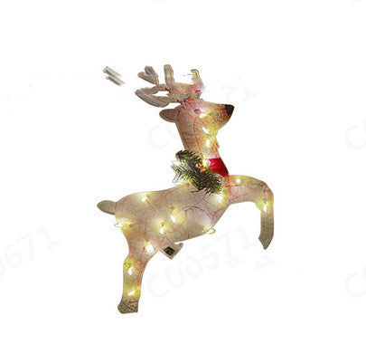 Christmas Scene Decoration With LED Lights Christmas Snowman Ornaments