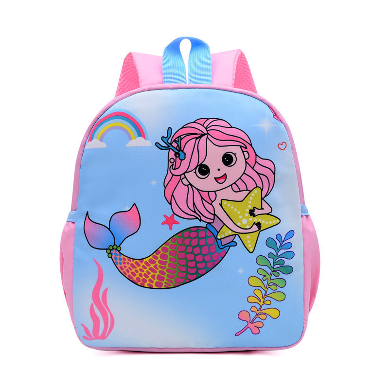 Kindergarten Men's And Women's Burden Reduction Decompression Anti-lost Fashion All-match School Bag Cartoon Student Schoolbag Wholesale Store Hive UNIjuntos