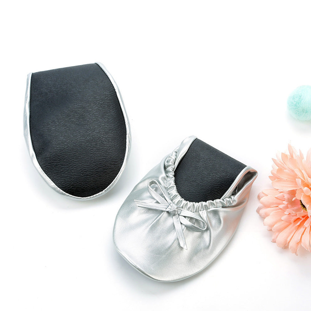 Foldable Indoor Ballet Shoes Lace-Free