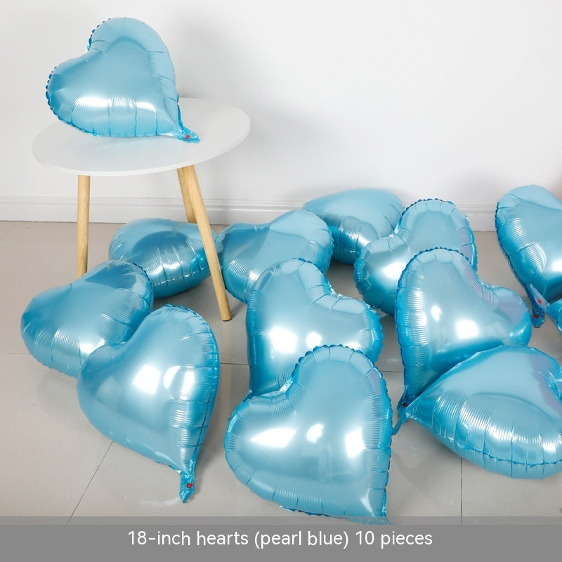 Heart-shaped Aluminum Balloon 520 Wedding Room Decoration Birthday Party