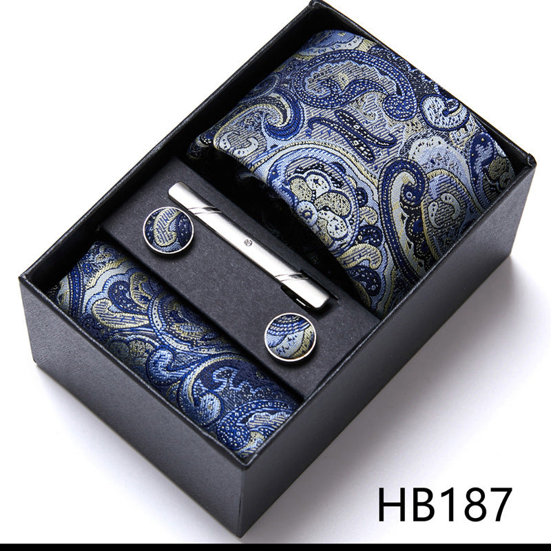 Men's Business Formal Tie Six-piece Set Gift Box