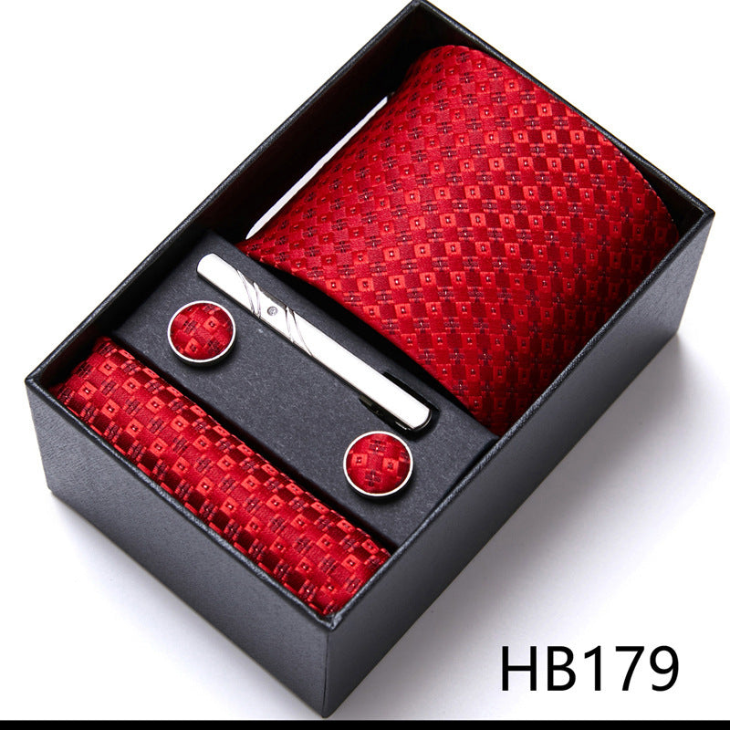 Men's Business Formal Tie Six-piece Set Gift Box
