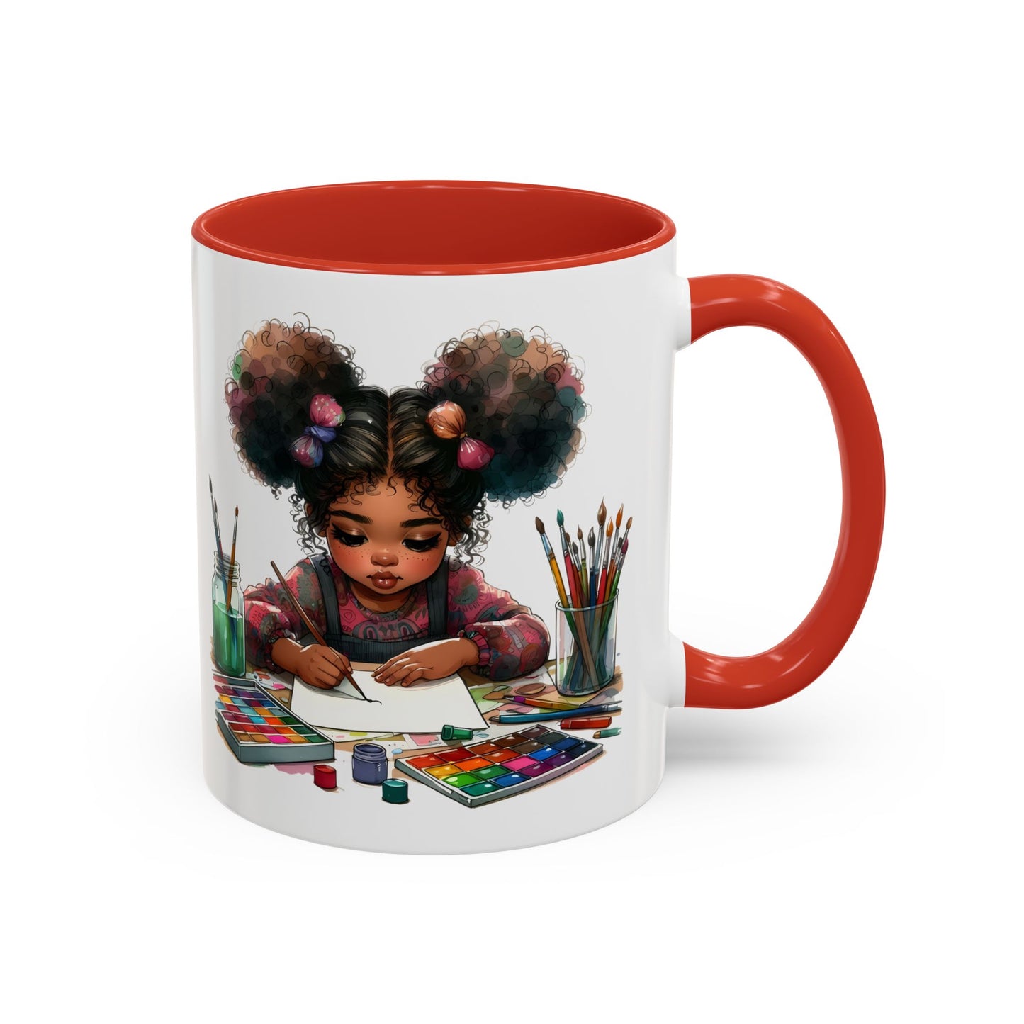 Creative Kids Coffee Mug, Art Mug, Colorful Mug, Cute Kids Mug, Gift for Artists, Unique Drinkware