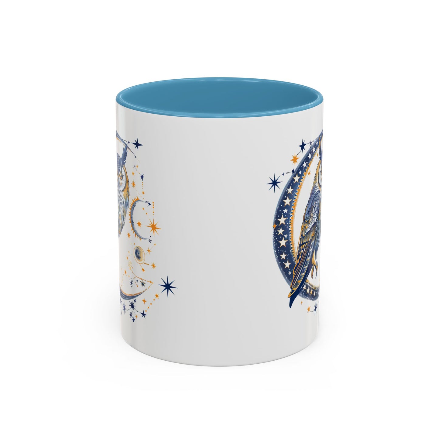 Celestial Owl Coffee Mug | Starry Night Mug, Astrology Gift, Owl Lover Cup, Unique Drinking Vessel, Enchanted Home Decor