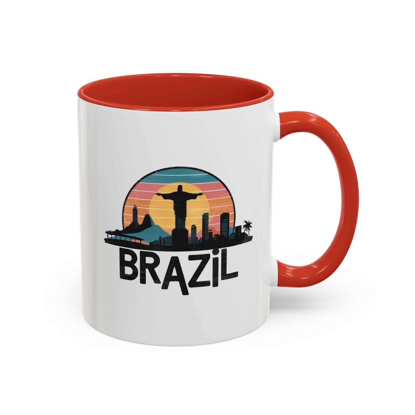 Brazilian Vibe Coffee Mug, Accent Mug for Travel Lovers, Gift for Brazil Enthusiasts, Souvenir Coffee Cup, Beach Theme Mug