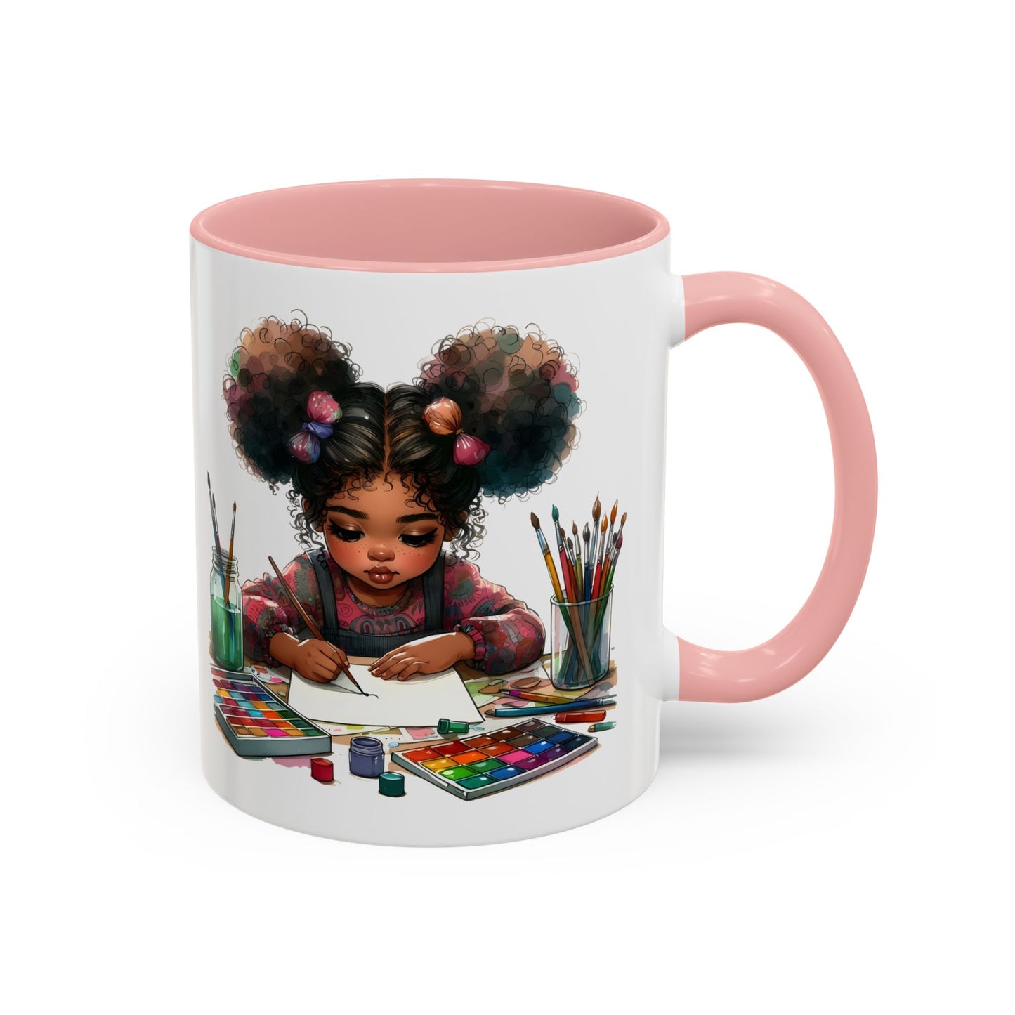Creative Kids Coffee Mug, Art Mug, Colorful Mug, Cute Kids Mug, Gift for Artists, Unique Drinkware