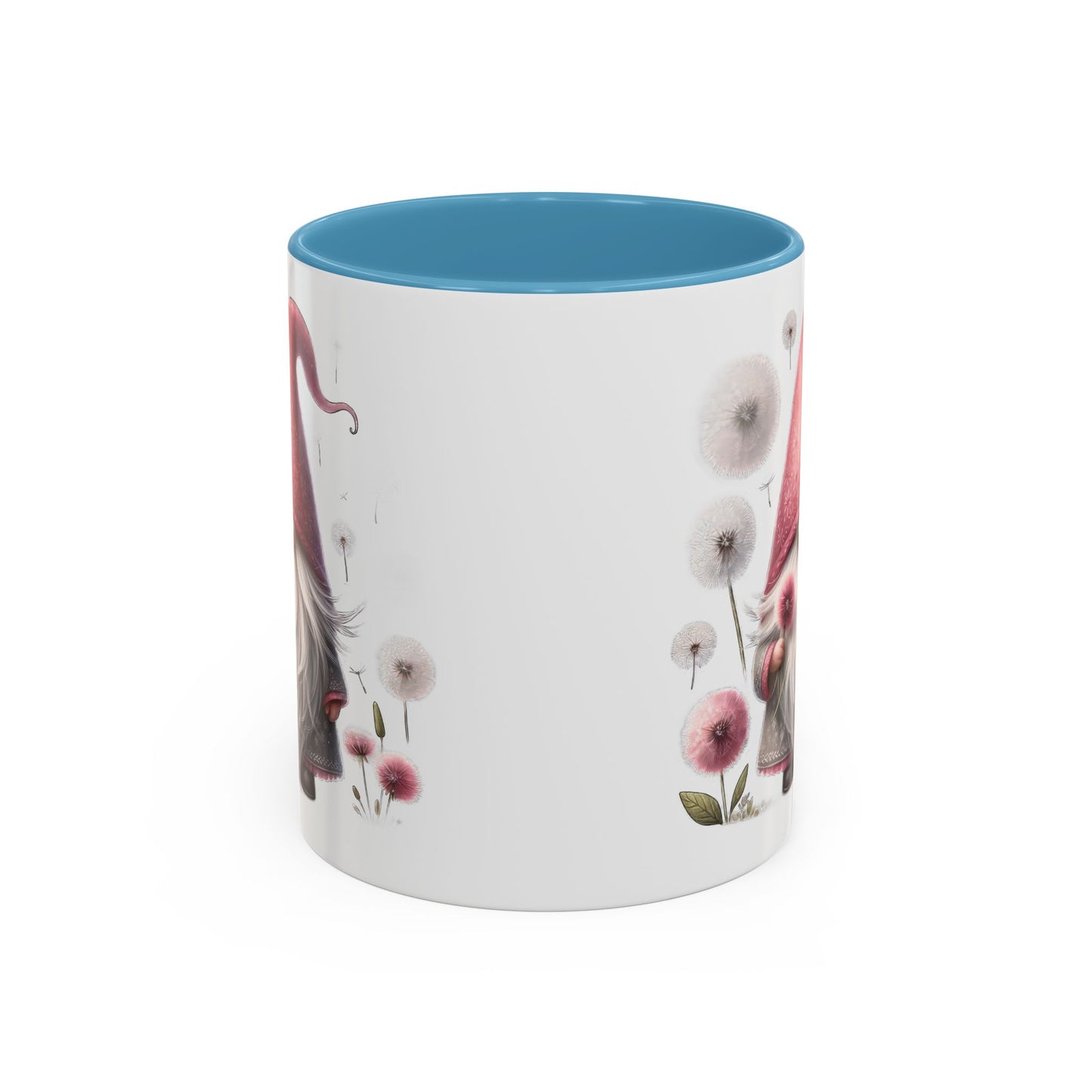 Whimsical Gnome Coffee Mug, Cute Coffee Cups for Home, Unique Gift for Gnome Lovers, Floral Gnome Mug for Birthdays, Spring Décor