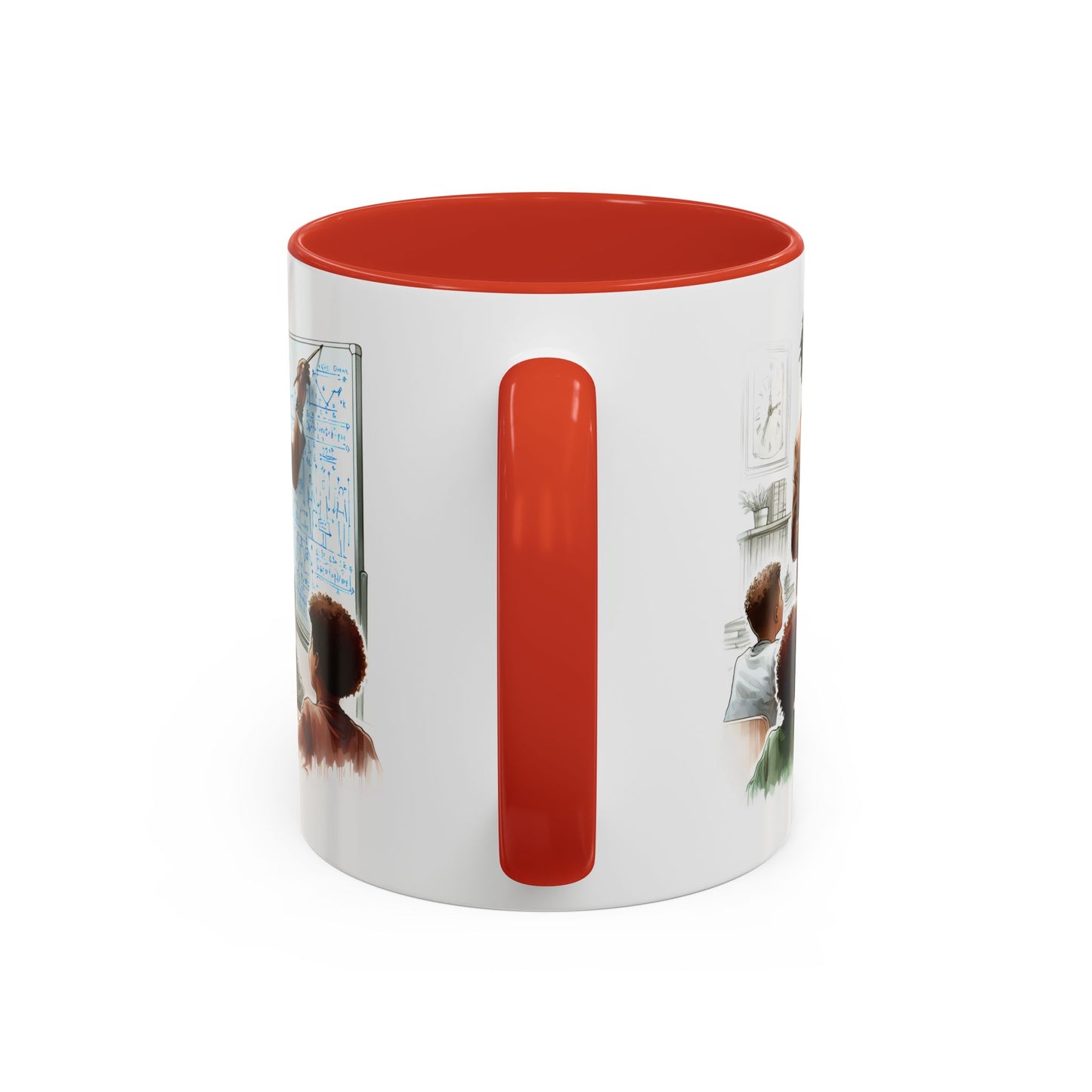 Inspirational Teacher Coffee Mug, Motivational Gift, Black Accent, Education Decor, Classroom Humor, Stylish Drinkware