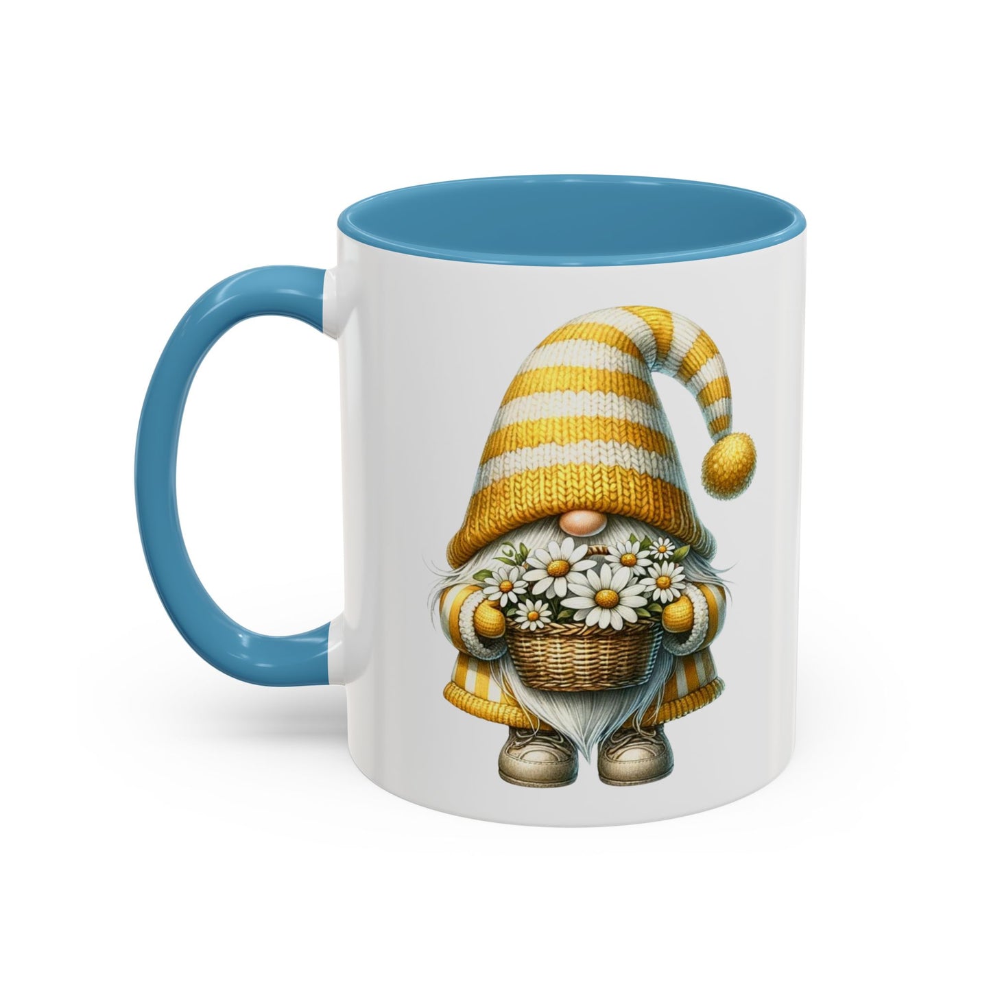 Cheerful Gnome Accent Mug - Perfect for Coffee Lovers, Housewarming Gifts, Spring Decor, Unique Mug Gift, Merry Moments