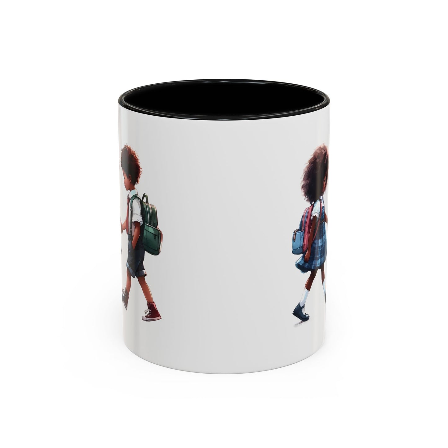 Heartwarming Kids Friendship Coffee Mug, Cute Kid Artwork Mug, Back to School Gift, Family Gift, Coffee Lover Gift