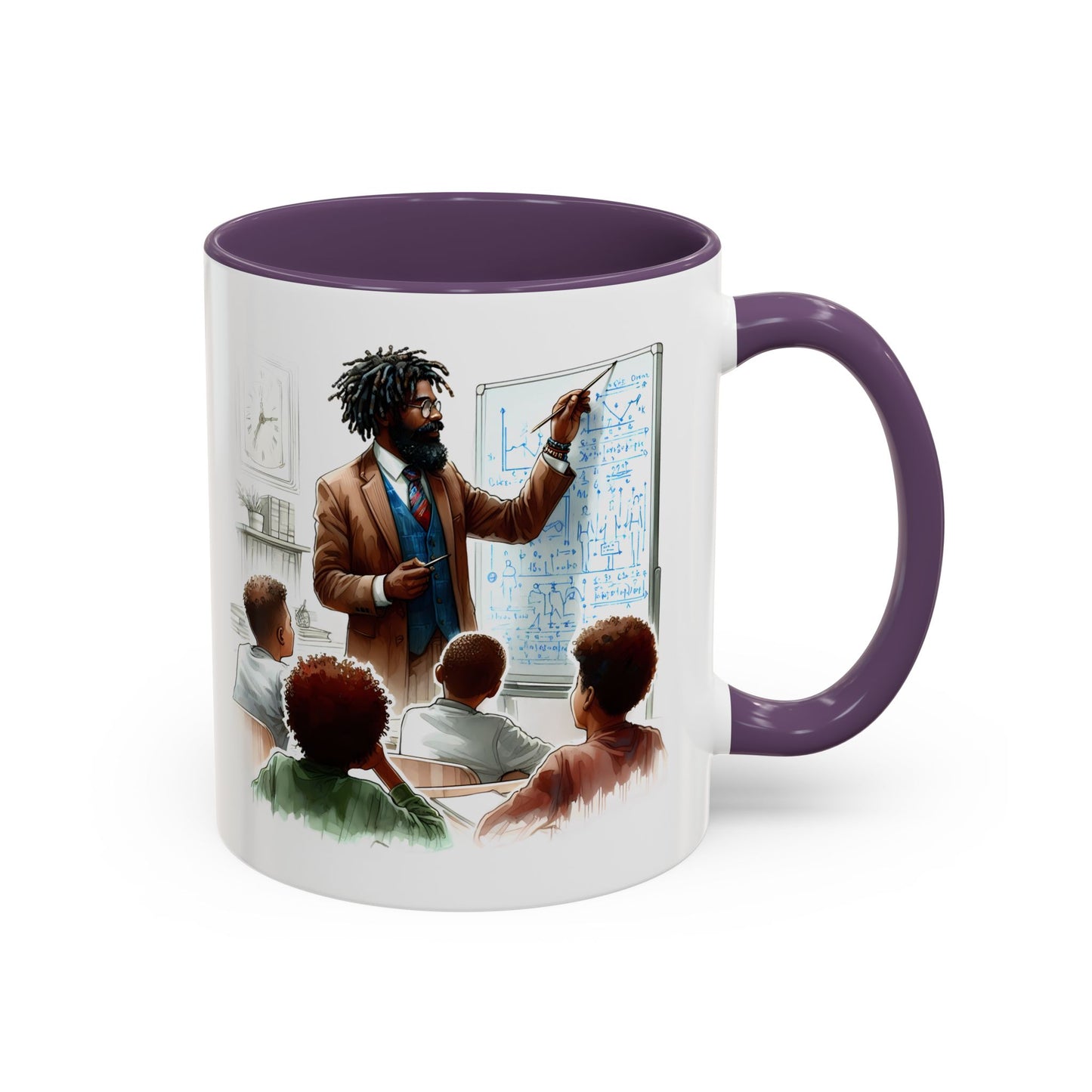 Inspirational Teacher Coffee Mug, Motivational Gift, Black Accent, Education Decor, Classroom Humor, Stylish Drinkware