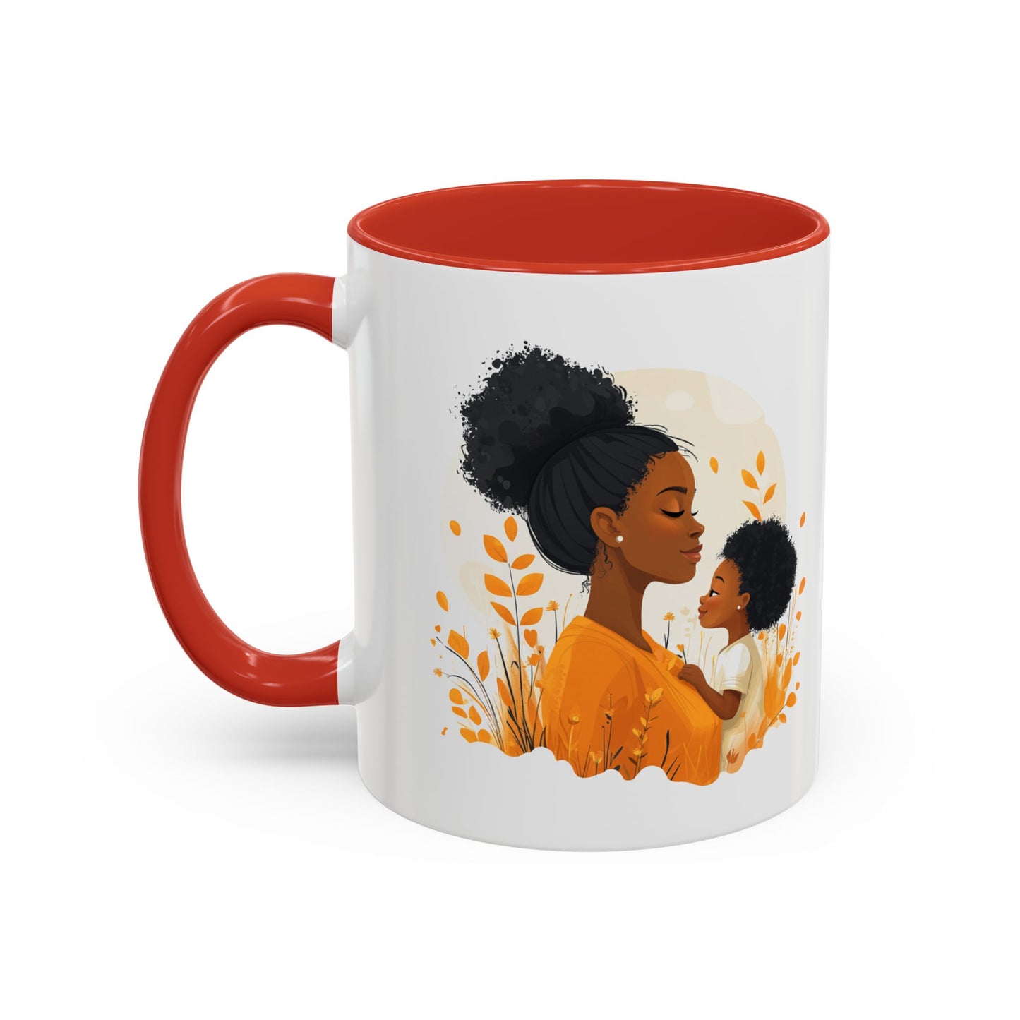 Warm Embrace Accent Coffee Mug | Perfect Gift for Mother's Day, Cozy Drinkware for Moms, Tea Lovers, Family Moments