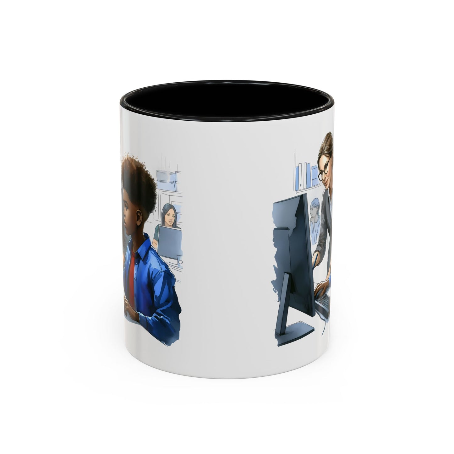 Empowering Desk Coffee Mug with Inspirational Design, Work Mug, Office Decor, Motivational Gift, Teacher Appreciation