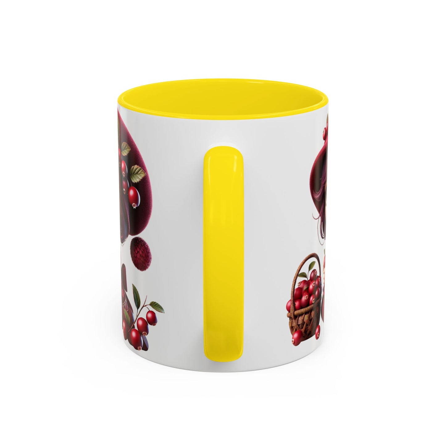 Charming Cherry Blossom Accent Coffee Mug | Cute Character Design | Perfect Gift for Tea Lovers & Special Occasions