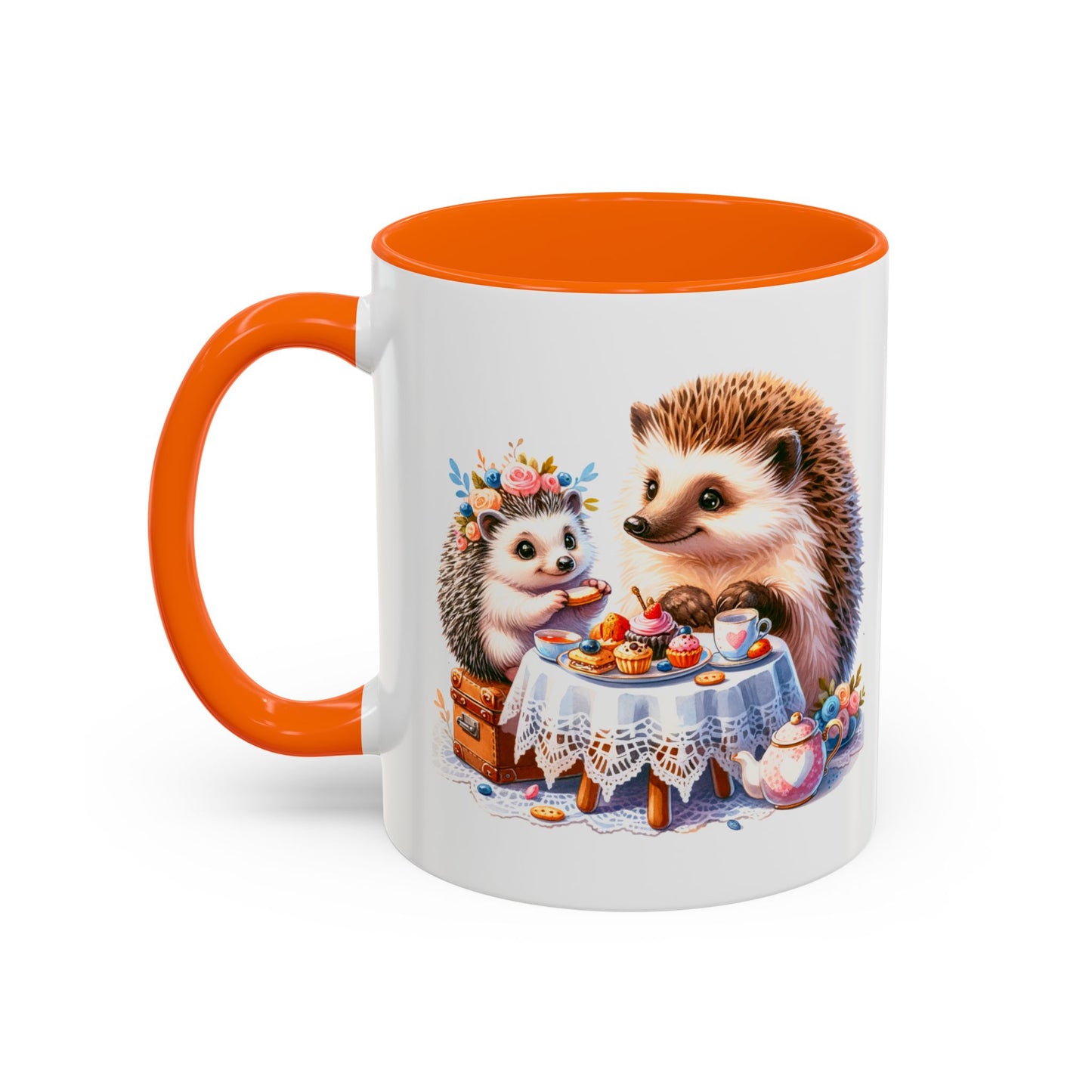 Adorable Hedgehog Accent Coffee Mug - Cute Animal Lover Gift, Nature Coffee Cup, Home & Kitchen Decor, Perfect for Friends & Family