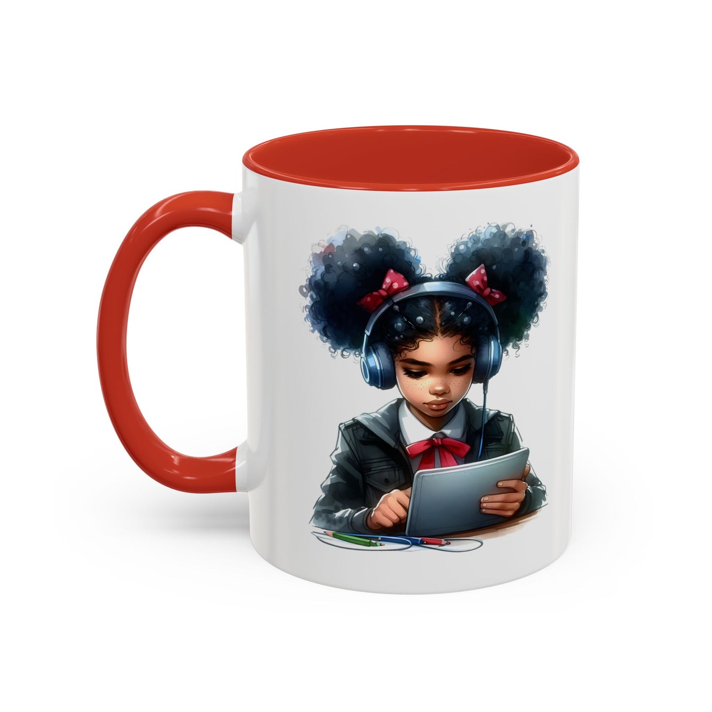 Chic Student Accent Coffee Mug | Ideal for Study Sessions, Gifts for Students, Home Office Decor, Birthday Surprise, Cozy Vibes