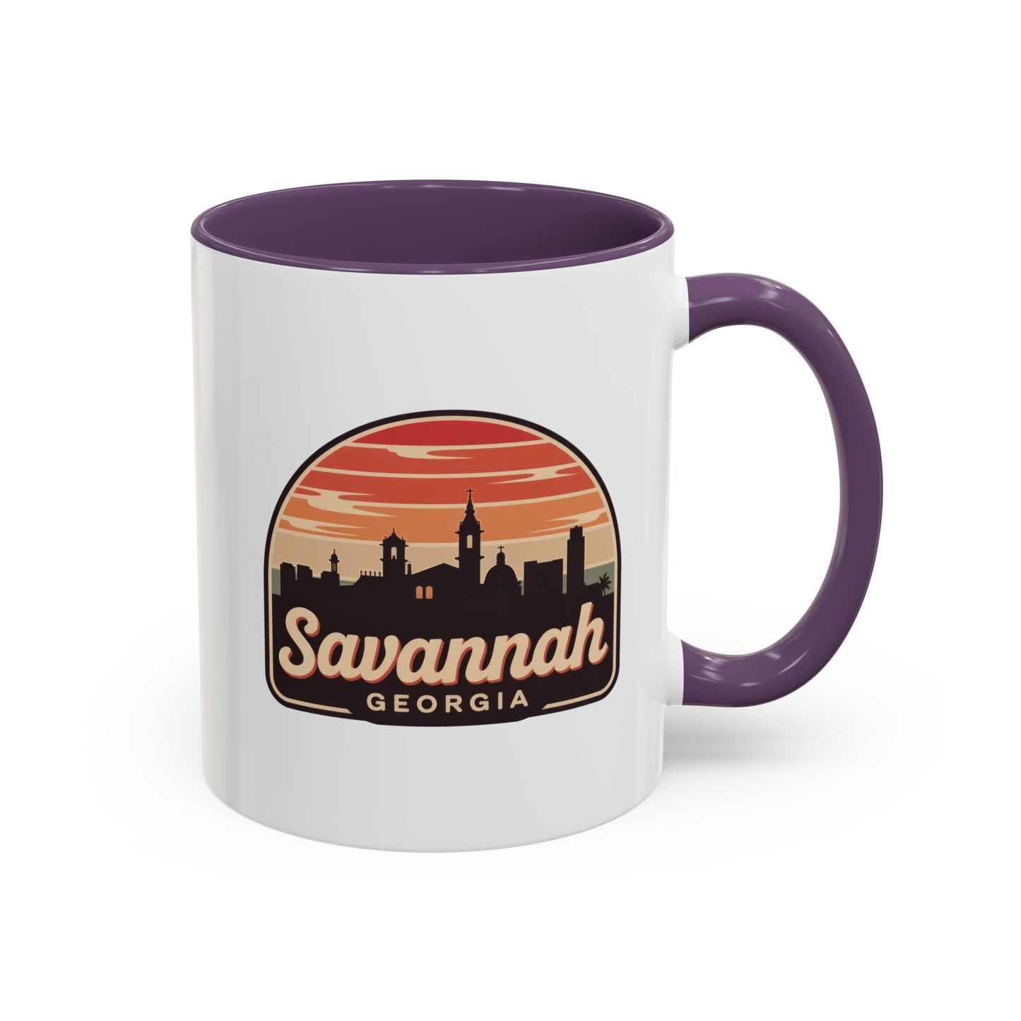 Savannah Skyline Accent Coffee Mug - Perfect for Gifts, Souvenirs, Festivals, Home Decor, Coffee Lovers