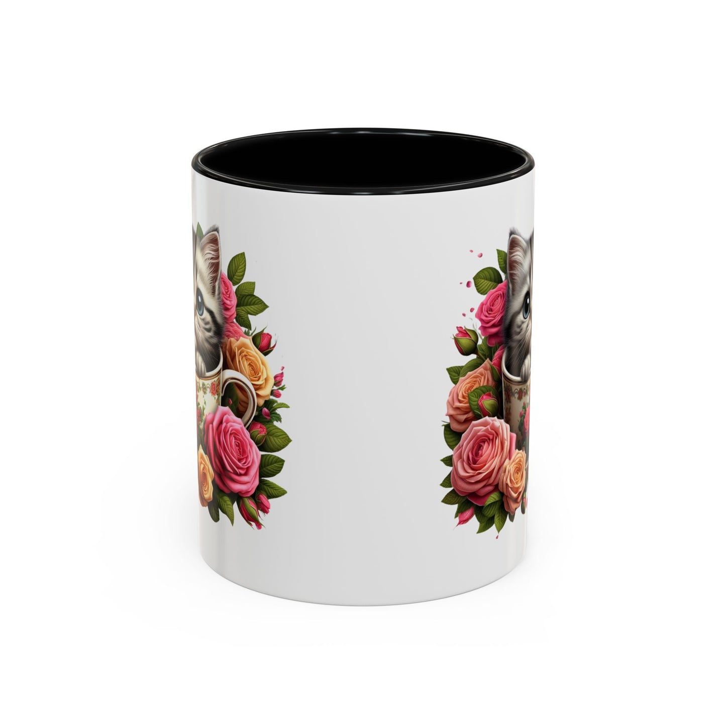 Whimsical Cat Coffee Mug with Floral Accents, Cute Cat Mug, Pet Lover Gift, Tea Cup, Perfect for Cat Lovers, Floral Coffee Cup, [...]