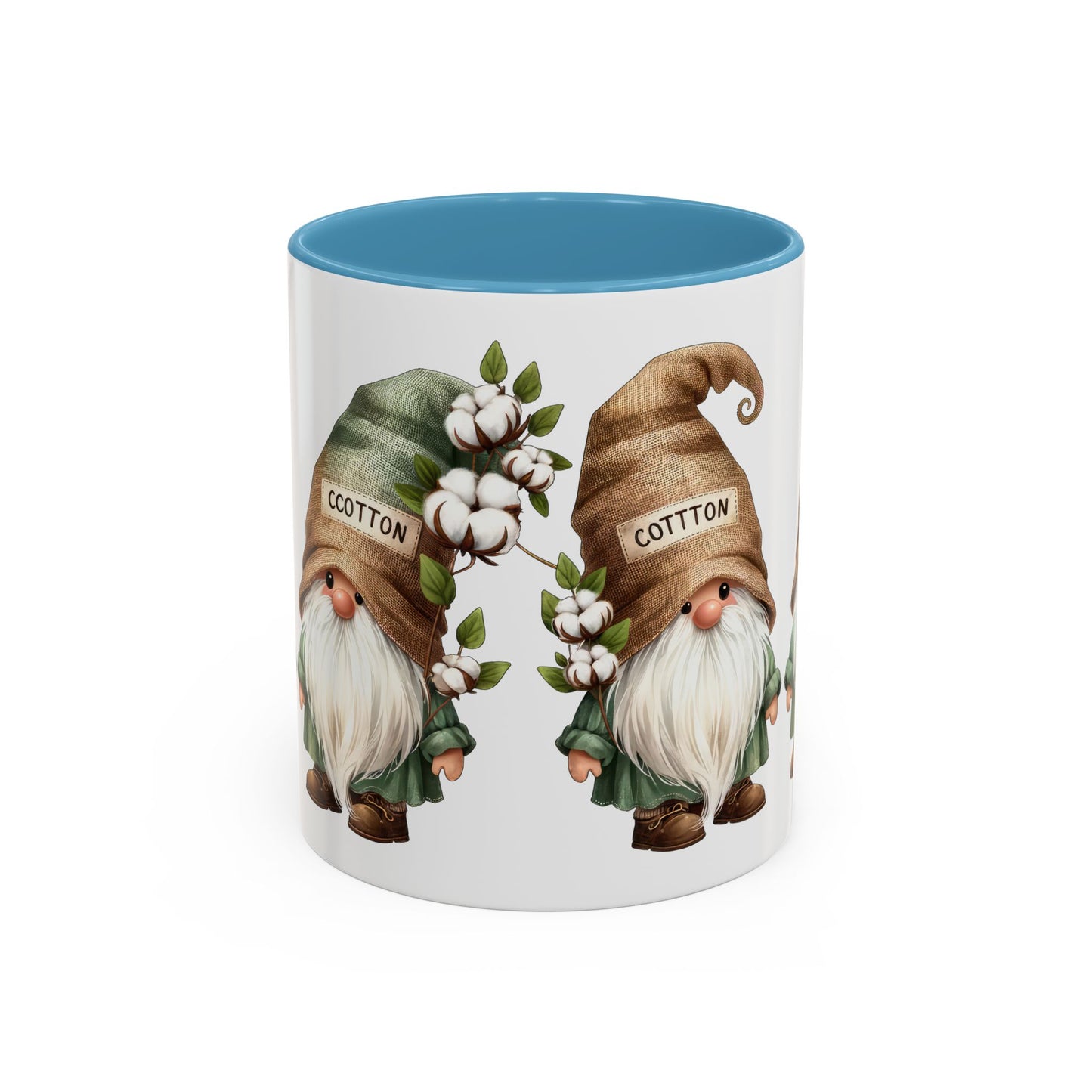 Gnome-Themed Accent Coffee Mug with Floral Design, Perfect for Gifting, Home Decor, Cozy Mornings, Tea Lovers, Housewarming