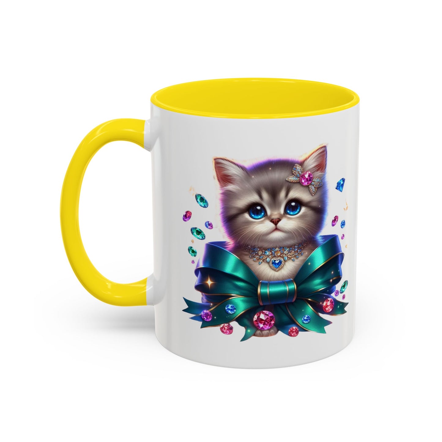 Cute Cat Accent Mug - Perfect Gift for Cat Lovers, Animal Enthusiasts, Birthdays, Housewarmings, Pet Adoption Celebrations