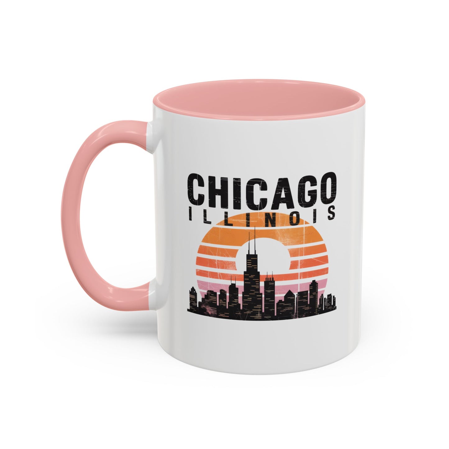Chicago Skyline Accent Coffee Mug | Perfect Gift for Coffee Lovers, City Souvenir, Home Décor, Travel Memento, Chicago Enthusiasts