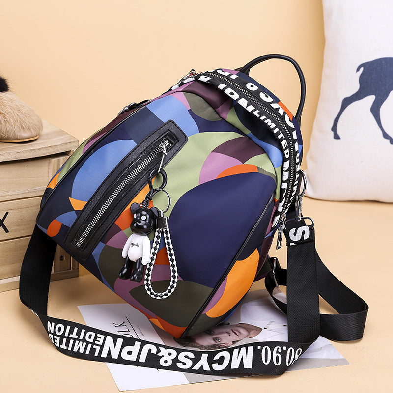 Backpack female Korean version Oxford cloth canvas camouflage fashion casual wild lady backpack travel bag
