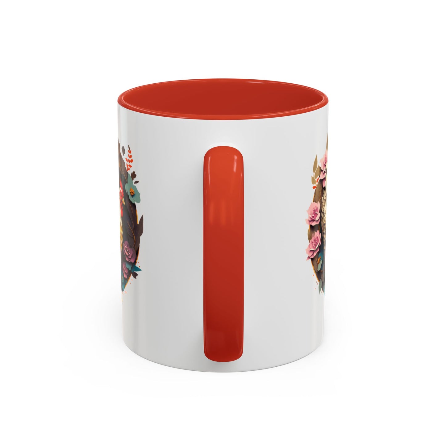 Charming Floral Chicken Coffee Mug - Perfect for Farmhouse Decor, Gift for Chicken Lovers, Tea, Hot Drinks, Home & Kitchen