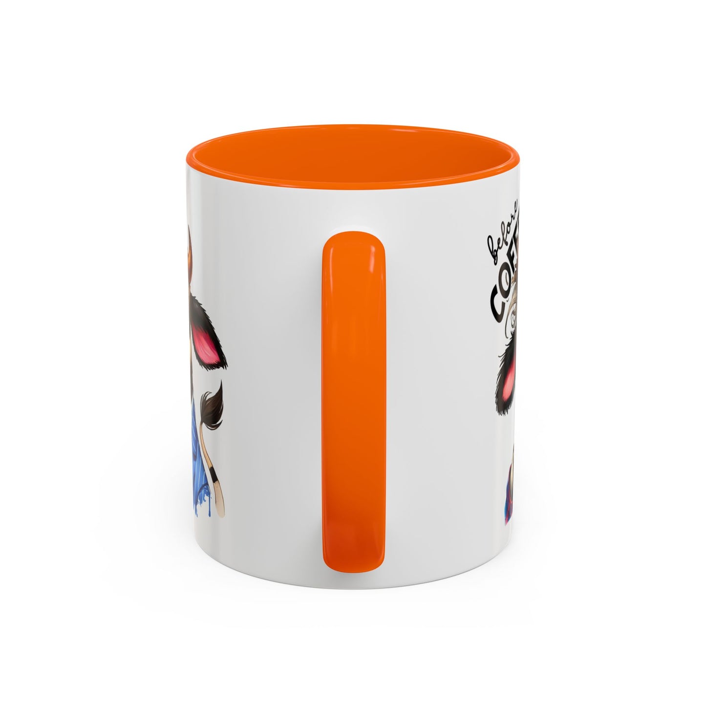 Caffeinated Cow Mug, Cute Animal Coffee Cup, Farmhouse Kitchen Gift, Fun Ceramic Mug for Coffee Lovers, Unique Drinkware for Holidays