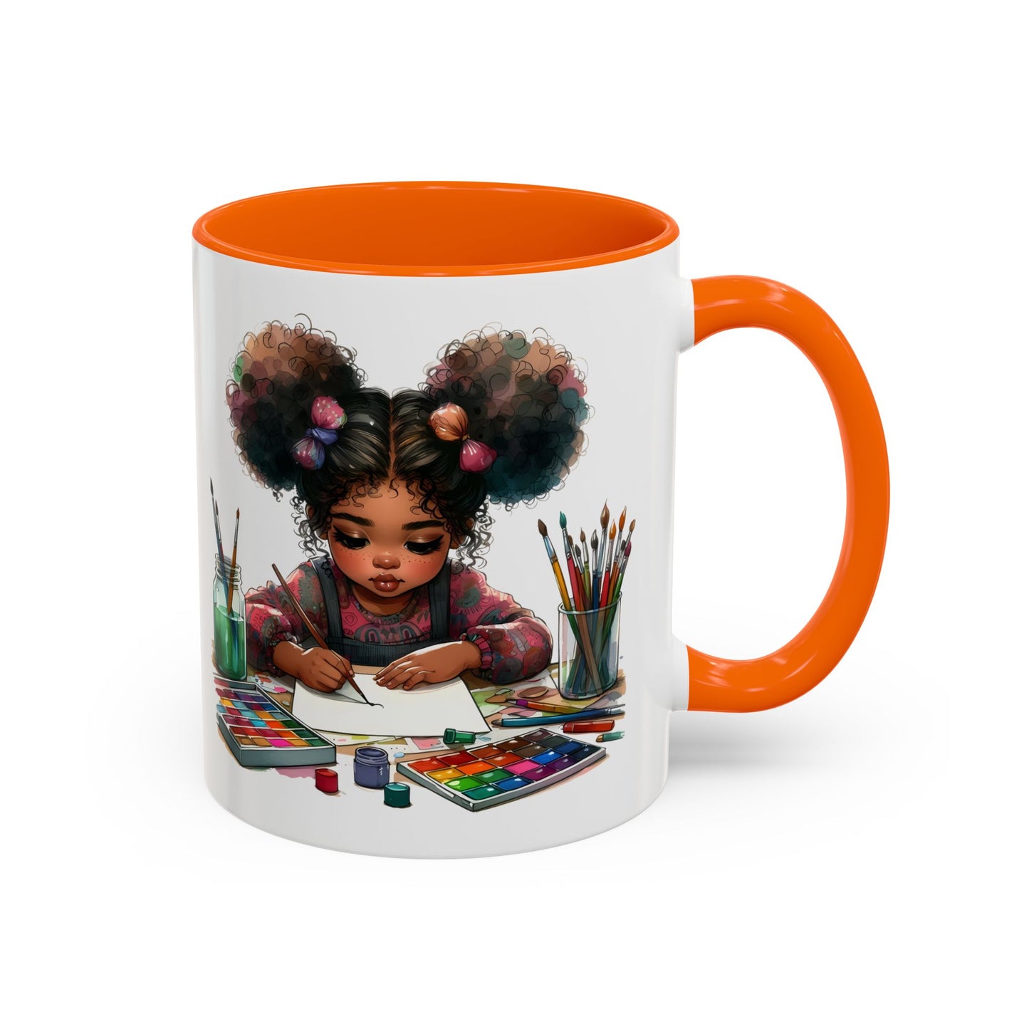 Creative Kids Coffee Mug, Art Mug, Colorful Mug, Cute Kids Mug, Gift for Artists, Unique Drinkware