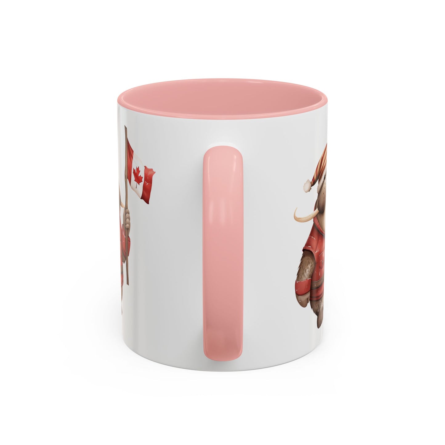 Canadian Holiday Accent Coffee Mug - Adorable Walrus with Flag, Gift for Canada Day, Cute Decor, Coffee Lover, Kitchen Accessory