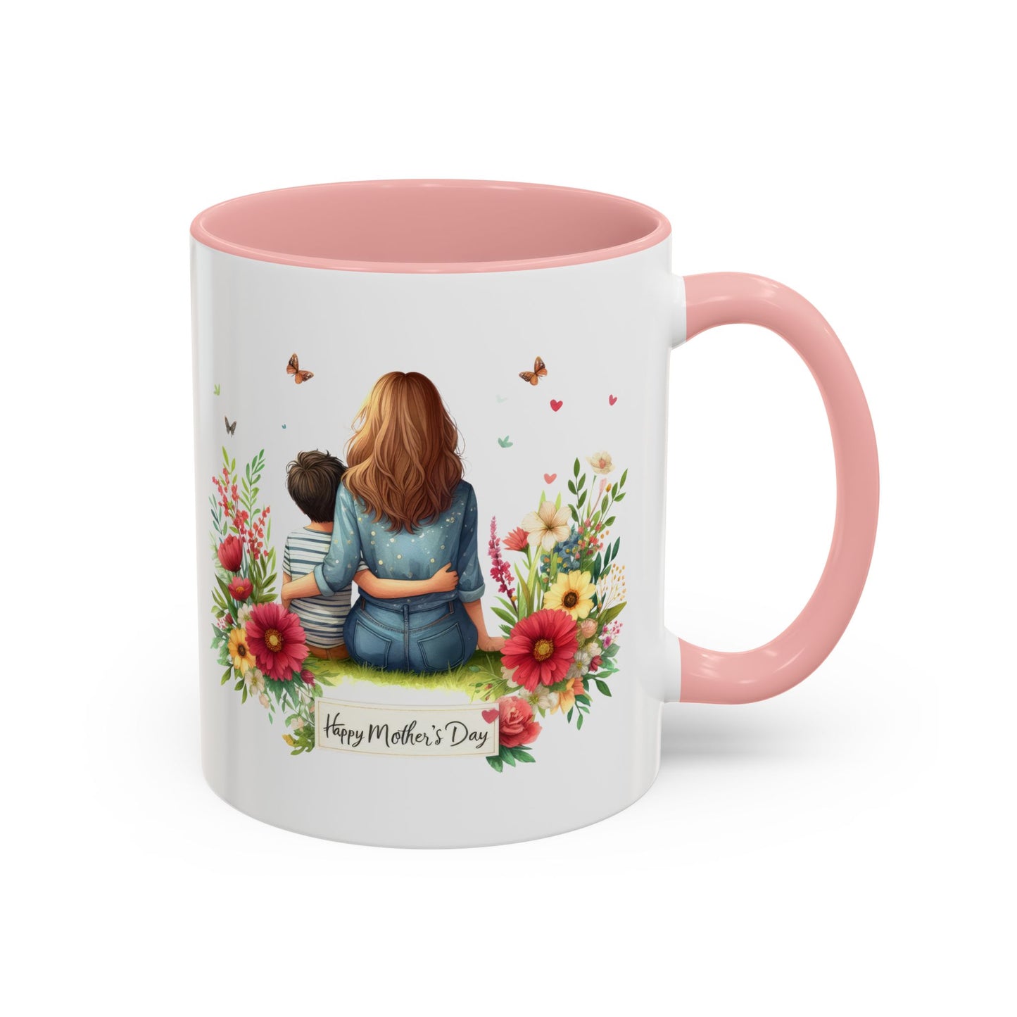 Floral Mother’s Day Coffee Mug, Gift for Moms, Tea Cup for Garden Lovers, Cute Mug for Mother's Day, Inspirational Beverage Mug