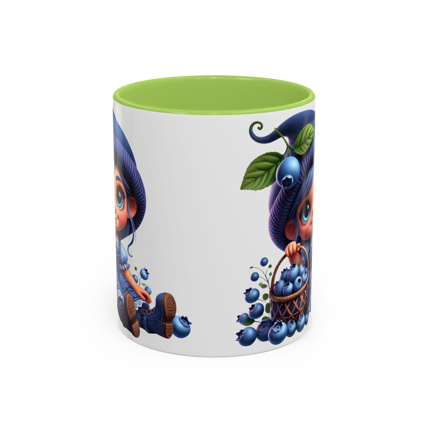 Cute Blueberry Girl Coffee Mug - 11oz & 15oz