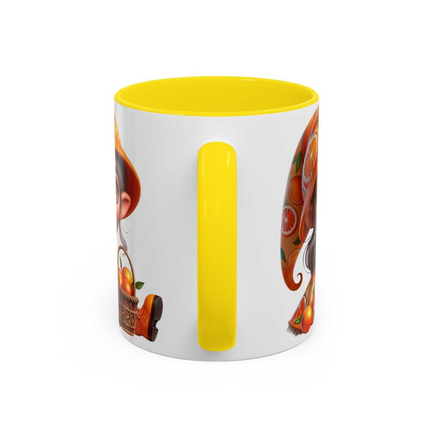 Cute Orange Harvest Coffee Mug - Charming 11 & 15oz Mug for Gardeners and Citrus Lovers