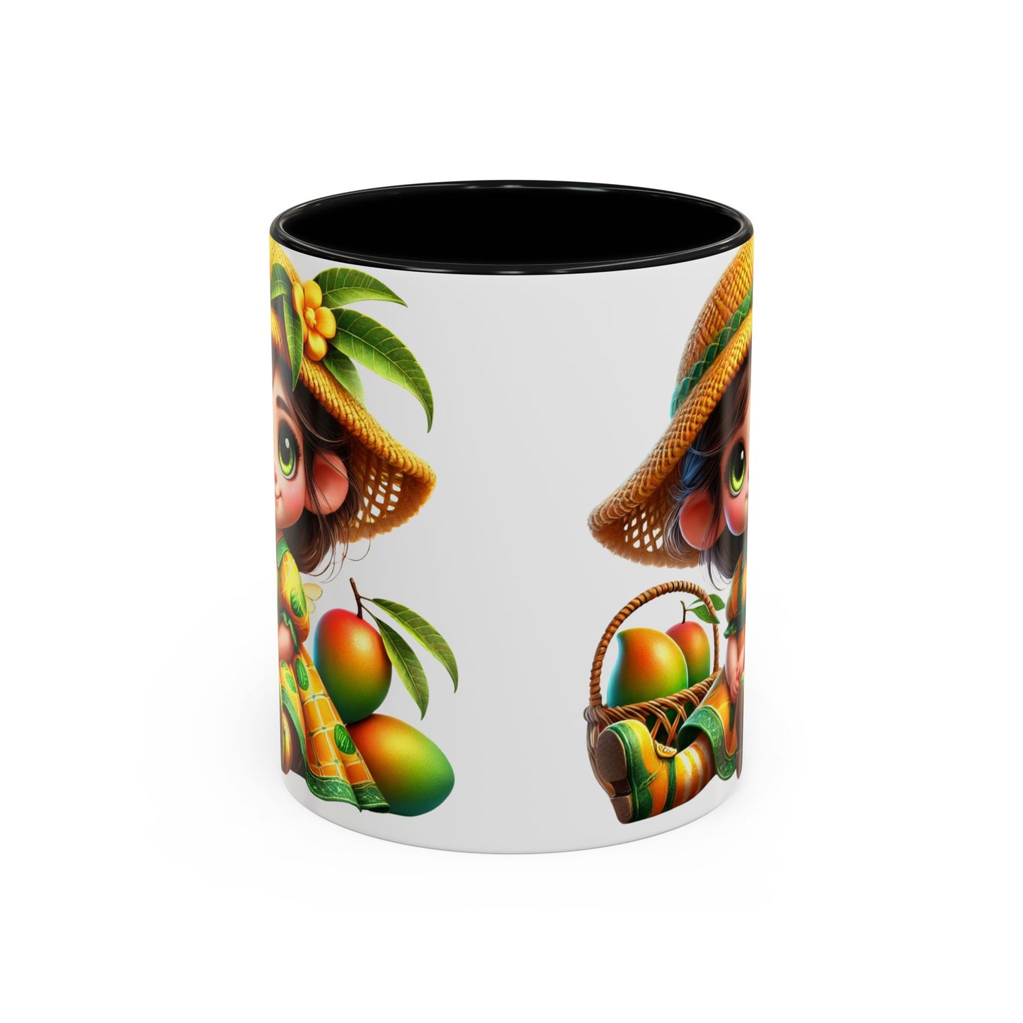 Whimsical Fruit-Themed Accent Coffee Mug - 11 & 15oz