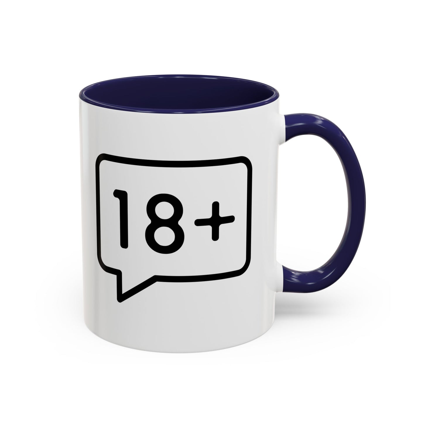 Adult-Only Accent Coffee Mug | Fun 18+ Design, Gift for Coffee Lovers, Unique Housewarming Gift, Perfect for Birthdays, Funny Office Mug