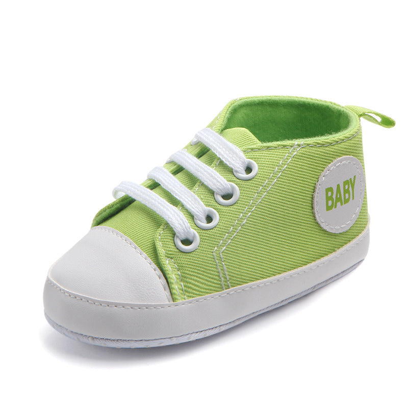 Toile Classique Sport Sneakers Bébé Garçons Filles Premiers Marcheurs Chaussures Infant Toddler Semelle Souple Anti-glissement Bébé Chaussures