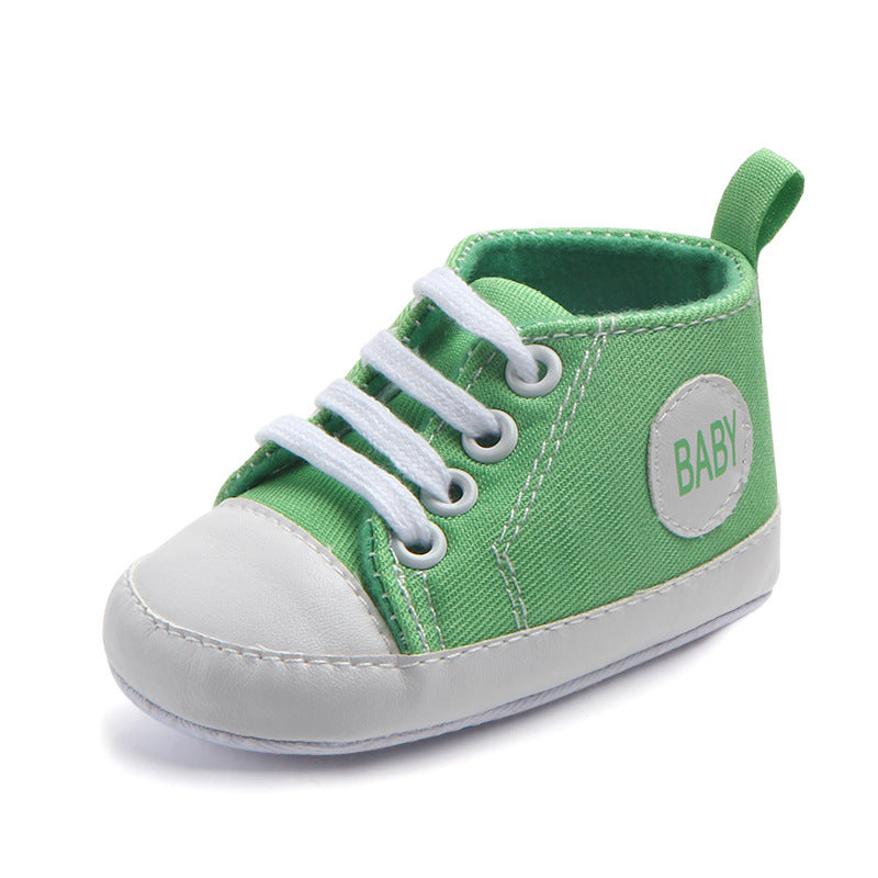 Toile Classique Sport Sneakers Bébé Garçons Filles Premiers Marcheurs Chaussures Infant Toddler Semelle Souple Anti-glissement Bébé Chaussures