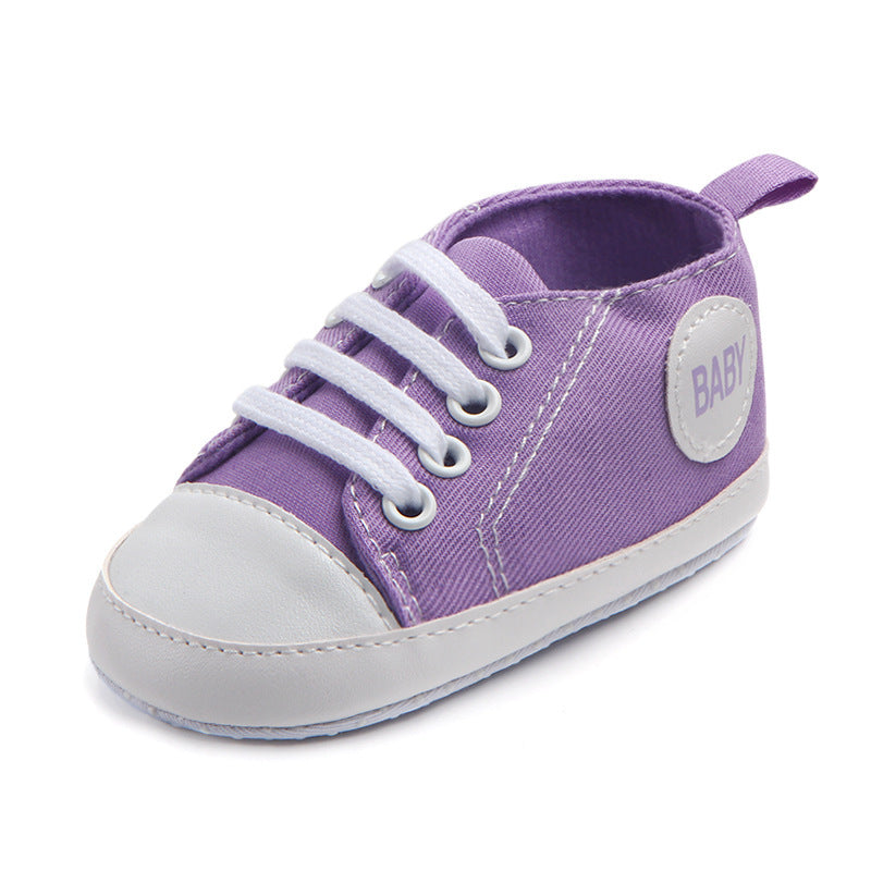 Toile Classique Sport Sneakers Bébé Garçons Filles Premiers Marcheurs Chaussures Infant Toddler Semelle Souple Anti-glissement Bébé Chaussures