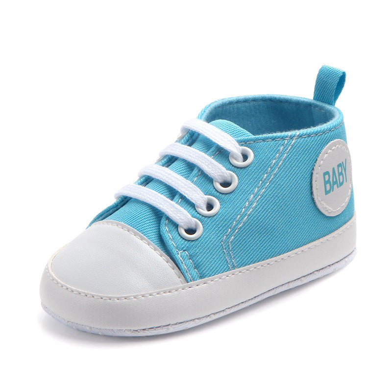 Toile Classique Sport Sneakers Bébé Garçons Filles Premiers Marcheurs Chaussures Infant Toddler Semelle Souple Anti-glissement Bébé Chaussures