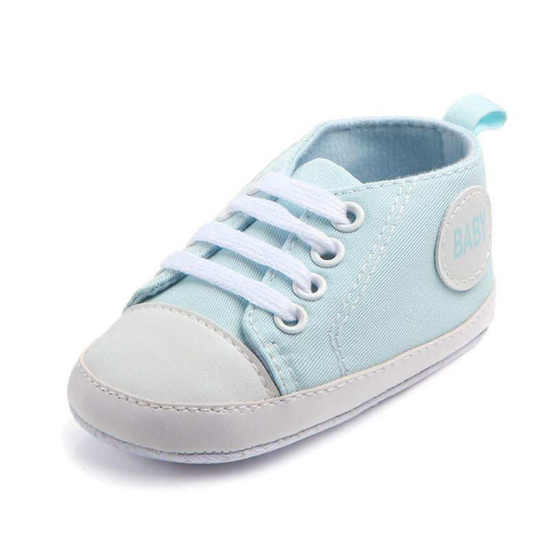 Toile Classique Sport Sneakers Bébé Garçons Filles Premiers Marcheurs Chaussures Infant Toddler Semelle Souple Anti-glissement Bébé Chaussures