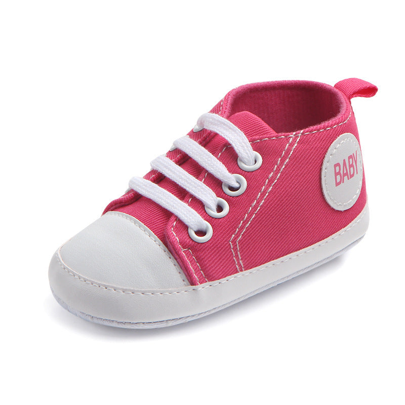 Toile Classique Sport Sneakers Bébé Garçons Filles Premiers Marcheurs Chaussures Infant Toddler Semelle Souple Anti-glissement Bébé Chaussures