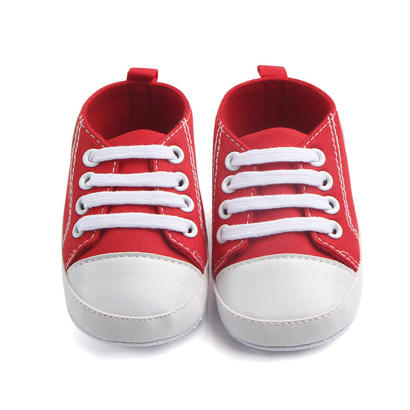 Toile Classique Sport Sneakers Bébé Garçons Filles Premiers Marcheurs Chaussures Infant Toddler Semelle Souple Anti-glissement Bébé Chaussures