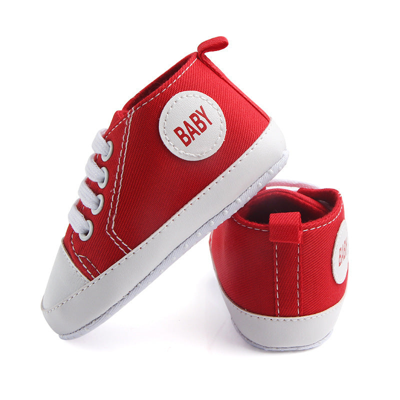 Toile Classique Sport Sneakers Bébé Garçons Filles Premiers Marcheurs Chaussures Infant Toddler Semelle Souple Anti-glissement Bébé Chaussures
