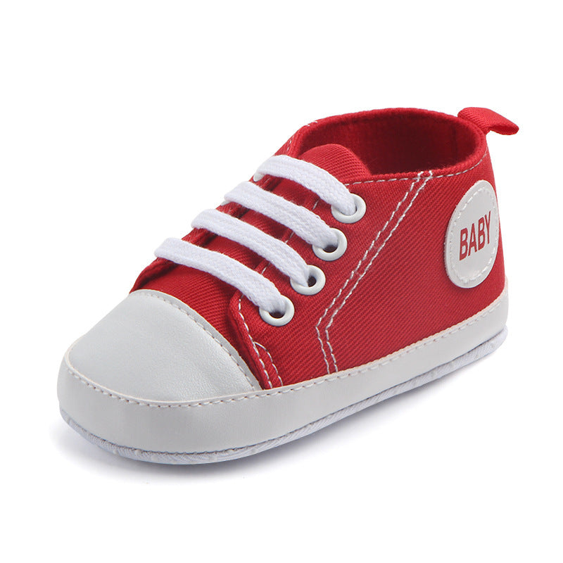 Toile Classique Sport Sneakers Bébé Garçons Filles Premiers Marcheurs Chaussures Infant Toddler Semelle Souple Anti-glissement Bébé Chaussures
